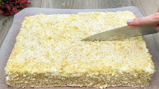 Kuchen in 15 Minuten! Jeder sucht nach diesem Rezept! Zarter und sehr leckerer Kuchen 😋