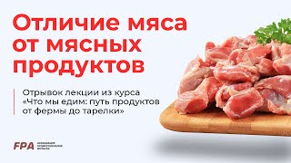 Отличие мяса от мясных продуктов