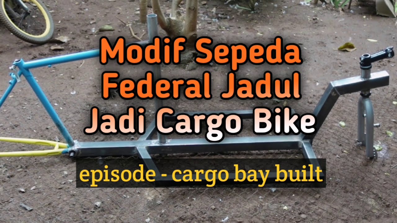Modif Sepeda Federal Jadul jadi Cargo Bike DIY