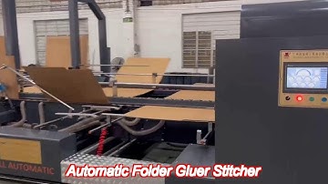 1200nails/min automatic carton folder gluer machine white with single stitching