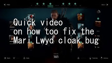 Ac Valhalla Cloak Bug Fix (Updated more ways too fix)