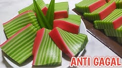 CARA MUDAH MEMBUAT KUE LAPIS PANDAN KENYAL LENTUR DAN BIKIN NAGIH - Durasi: 8.24. 