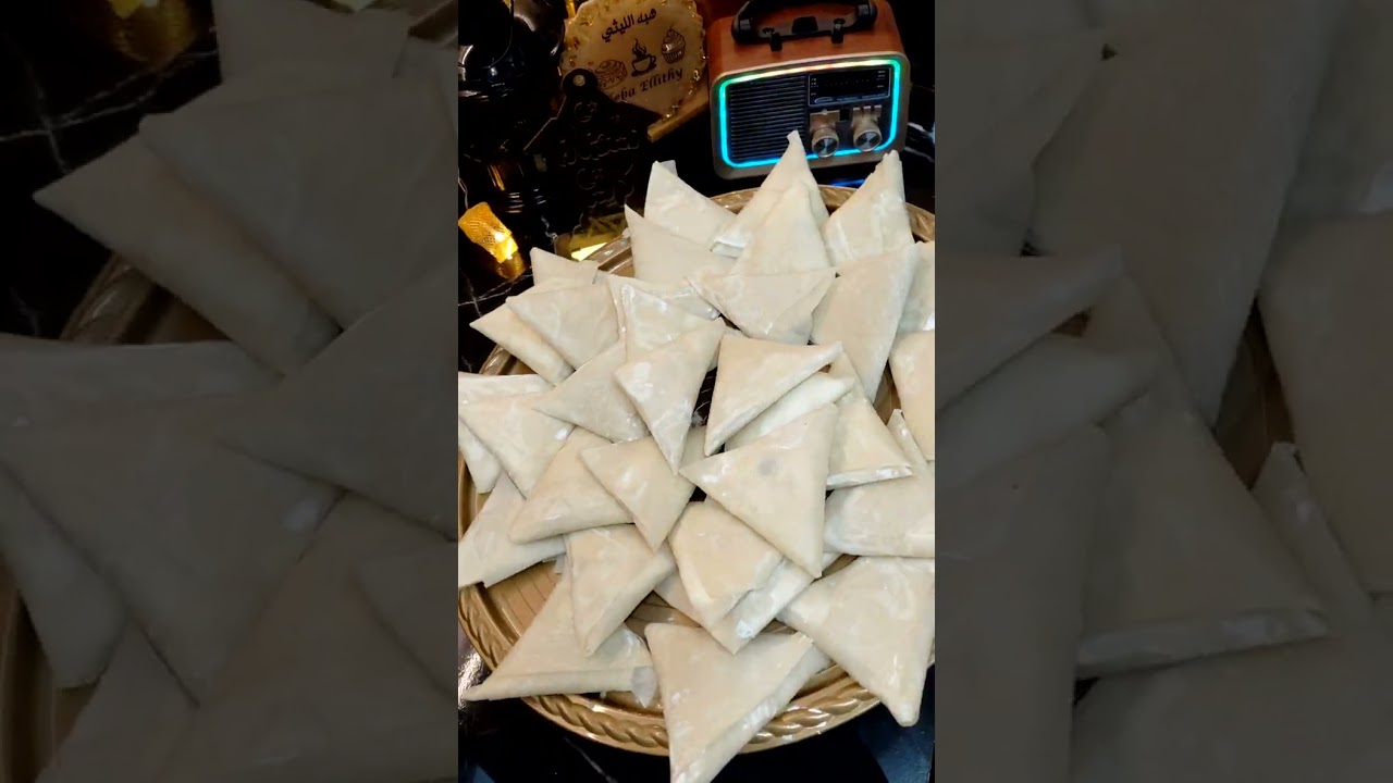 رمضان مايحلاش الا بطبق السمبوسة الي هينور سفرتك #سمبوسة سمبوسك 