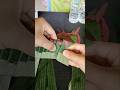 Leaf Joining Technique by Folding #handicrafts #leafart
