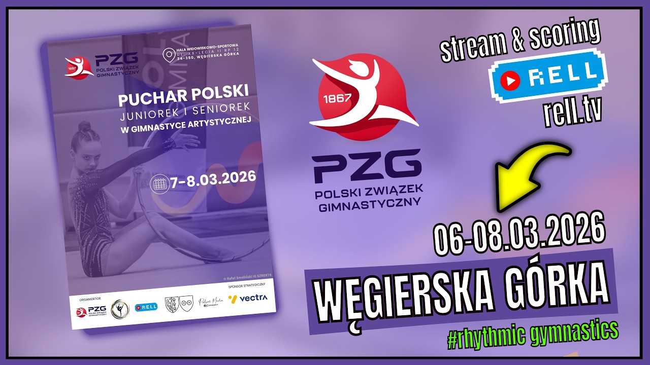 N2【▶️RELL 】PUCHAR POLSKI JUNIOREK I SENIOREK w gimn. art. - WĘGIERSKA GÓRKA 06-08.03.2026