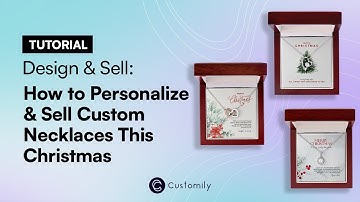 How to Personalize and Publish Three Different Christmas  Necklaces in Minutes! 💜 Customily Tutorial