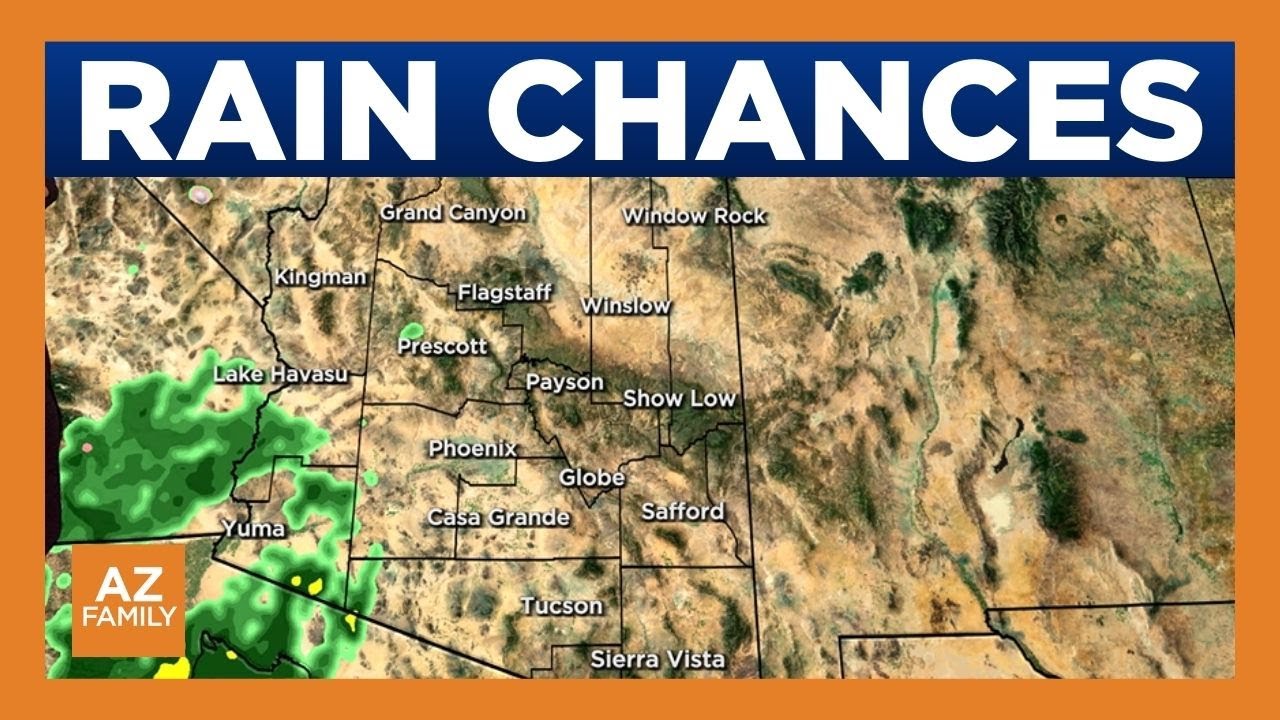 Rain chances return to Phoenix area in weekend forecast - YouTube