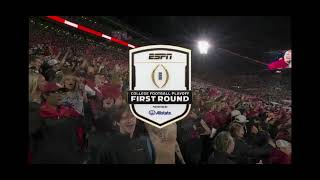 CFB Football on ESPN/ABC intro Alabama at Oklahoma Playoffs Round 1 