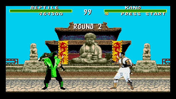 Mortal Kombat 1 Play As Reptile (Genesis)On Raspberry Pi 3