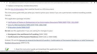 Replacement of documents IRCC