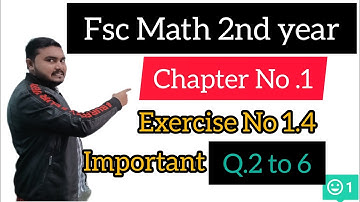 Fsc Math Part 2||Chapter 1-Exercise 1.4||2nd year Math|12th Class Math||limits|| Q 2 to 6