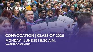 2026 Spring Convocation - Waterloo - June 15 - 9:30 a.m.
