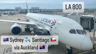 LATAM LA800 |  Sydney (SYD)  Santiago (SCL)  vía Auckland (AKL)  | Boeing 7879