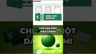 Bí mật dấu chấm trong Excel 365 #excel #exceltips #exceltricks #exceltutorial #hrflow