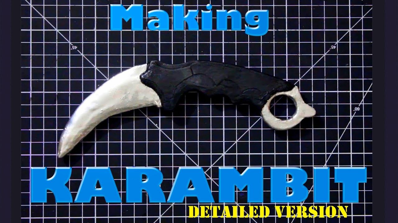 DIY Making Karambit from CS GO using popsicle sticks YouTube