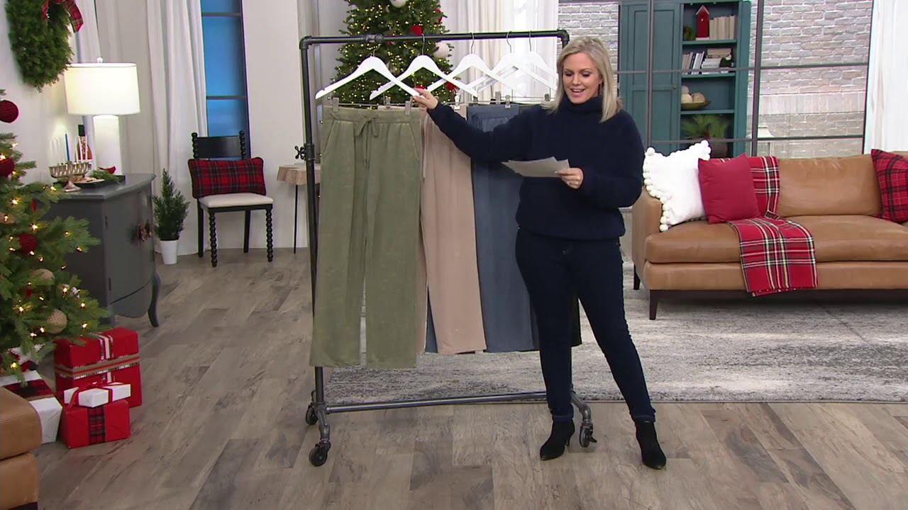 Koolaburra by UGG Vintage Wash French Terry Pants on QVC - YouTube