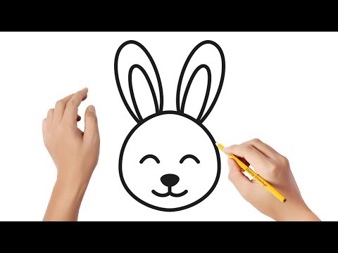 How to draw an Easter bunny #3 | Easy drawings