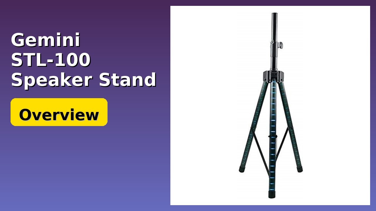 REVIEW (2026): Gemini STL-100 Speaker Stand. ESSENTIAL details