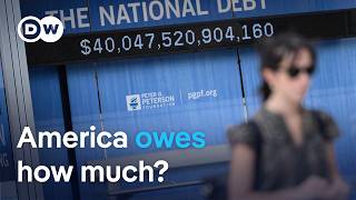 US national debt has reached $40 trillion for the first time | DW News