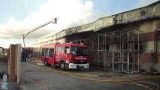Incendio en la fábrica de embutidos Los Joaquines de Escobar de Polendos 3/7/2014 (2)