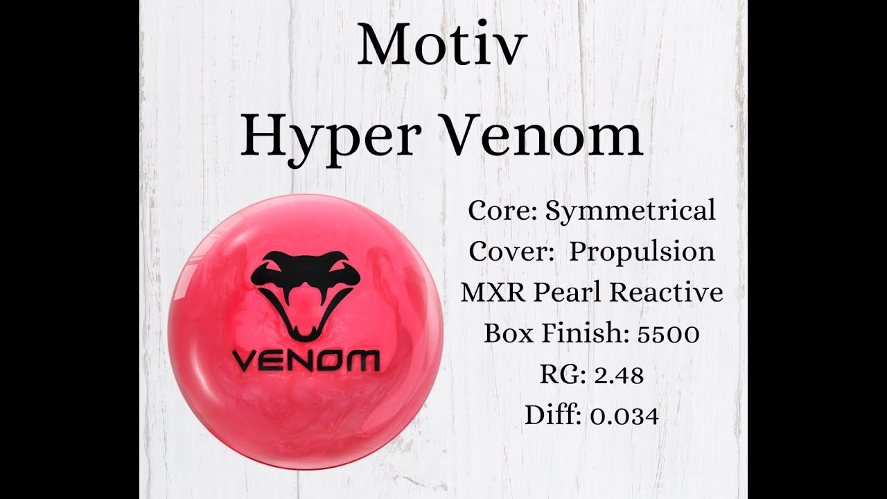 For Sale MOTIV Hyper Venom Bowling Ball - 13lb Gear Core Pearl