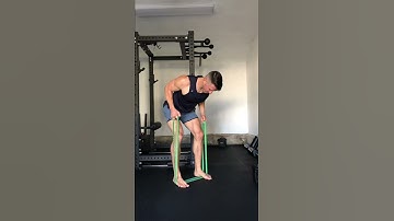 Bent Over Alternating Resistance Band Row w/ ISO @ Top