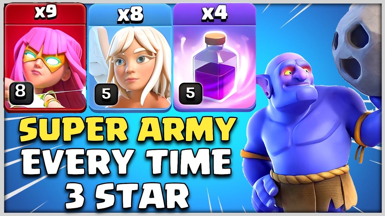 EVERY TIME | Super Archer + Healer + Rage Spell | Th11 Attack