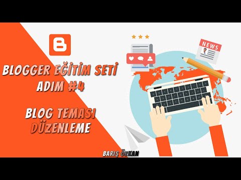 Blogger Eğitim Seti 2021 / Adım 4; Blogger Tema Düzenleme! Blog Düzenlemek! Menü Ekle - Türkçe Yap!