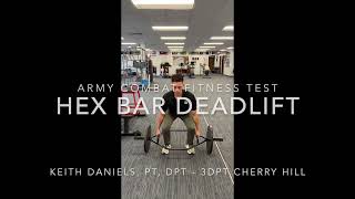 Hex Bar Deadlift (Army combat fitness test event)