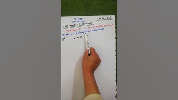 Definition of Idempotent element in a Group Lecture#21