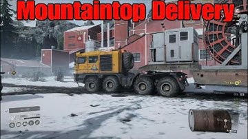 SnowRunner Mountaintop Delivery Flooded Foothills