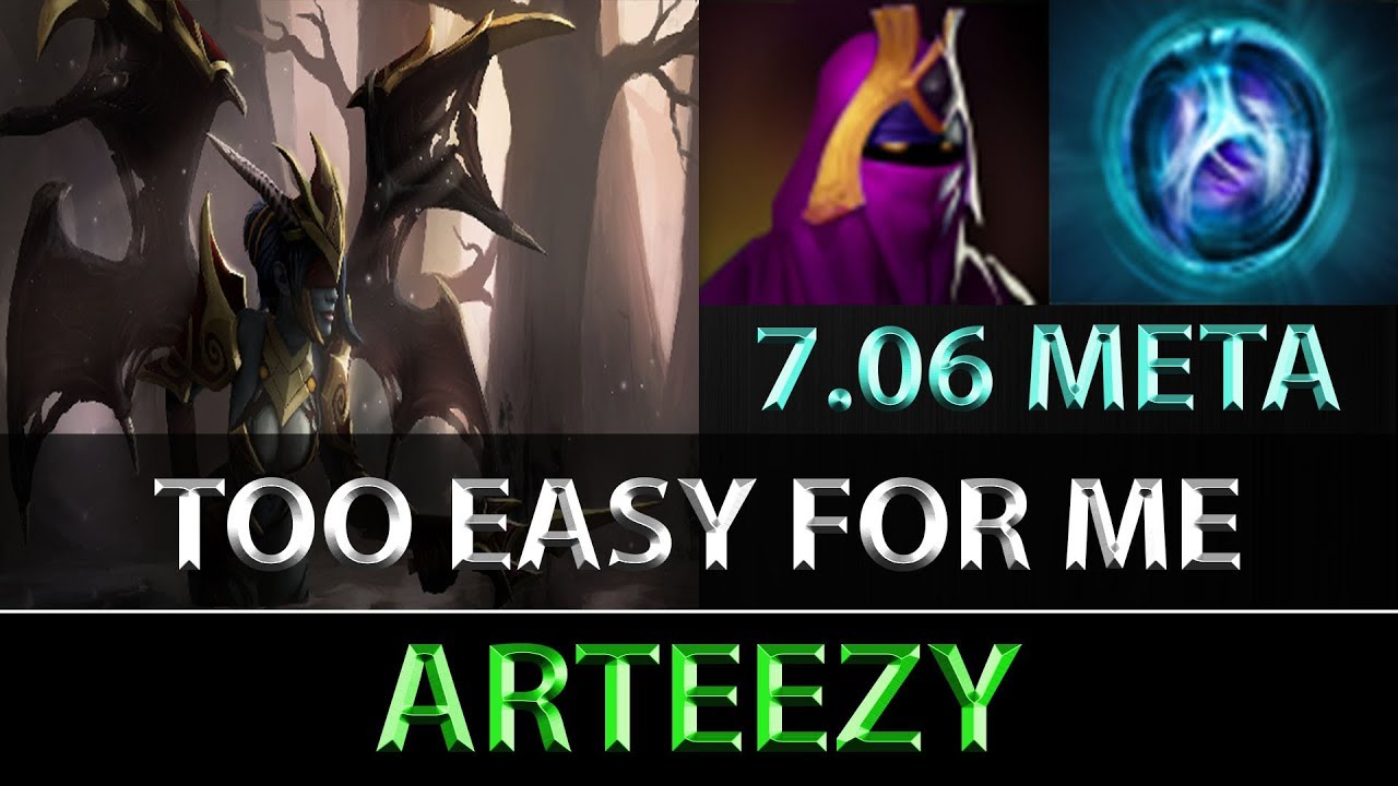 Arteezy [Queen of Pain] Too Easy For Me ► Dota 2 7.06e