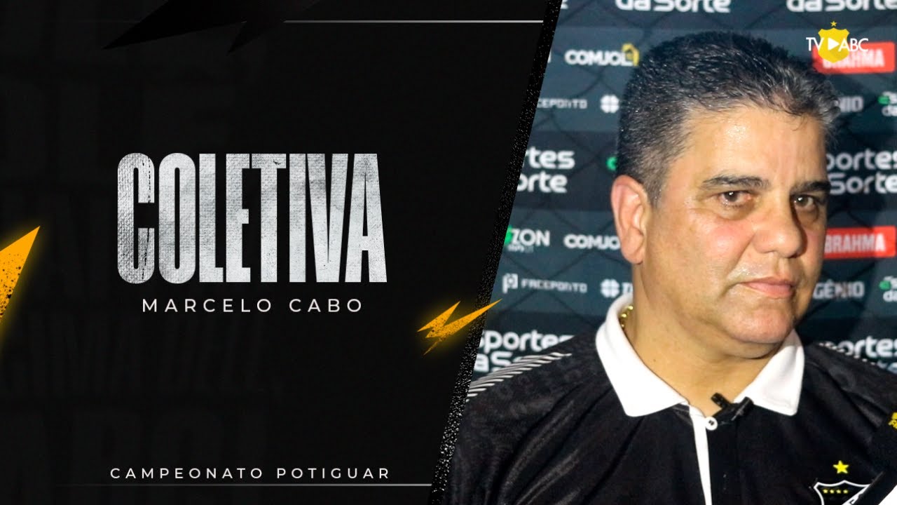 #CampeonatoPotiguar2024 | Coletiva Marcelo Cabo - Santa Cruz de Natal 1 x 0 ABC - 31/03/2024