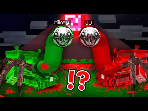 MAIZEN: JJ and Mikey Become Longest Choo Charles at Bloody Moon Story - Minecraft Animation JJ&Mikey
