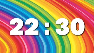 22:30 Rainbow Countdown Timer - No Sound