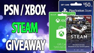 PSN / XBOX / STEAM CODES GIVEAWAY  FREE XBOX GIFT CARD CODES LIVE