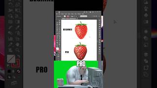How to Make Realistic 3D Strawberry 🍓 in Adobe Illustrator #illustrator #tutorial