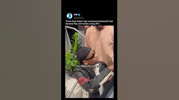 Travis Scott Refuses to Sign After This Awkward Moment!