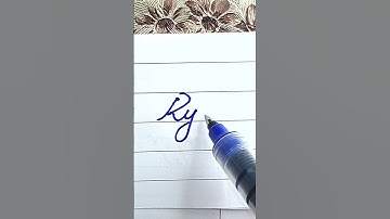 Ryan - Beautiful name in Cursive writing | Cursive writing for beginners | #shorts