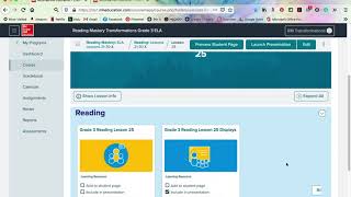 Reading Mastery Transformations Walkthrough - Teacher's Instruction and Whole Class Display