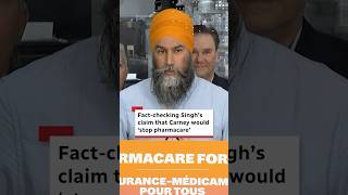 Fact-checking Singh’s claim that Carney would ‘stop pharmacare’