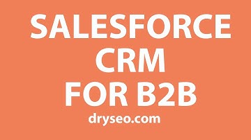 Salesforce for B2B | CRM | Web to Lead | drySEO