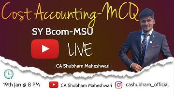 Discussion on Important Topics and MCQs for SY-COST Sem-3 MSU