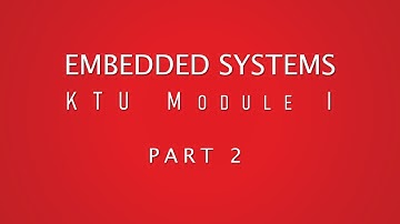 Embedded Systems KTU Module 1 Classification, Characteristics, Features of ES