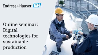 Digital technologies for sustainable production | Online seminar