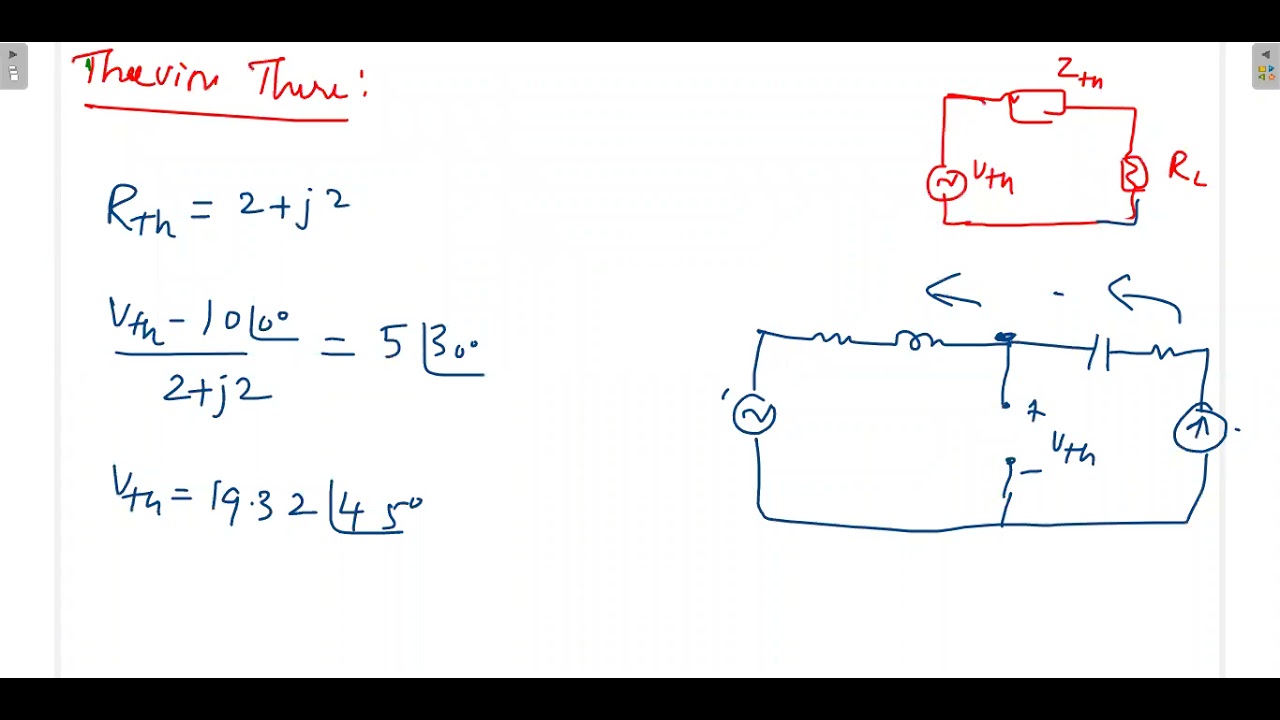 29. AC Circuit Norton Theorem, Branch Current Method, MPT - YouTube