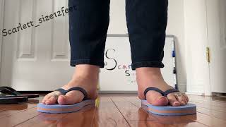Wearing Slippers And Flip Flops Asmr