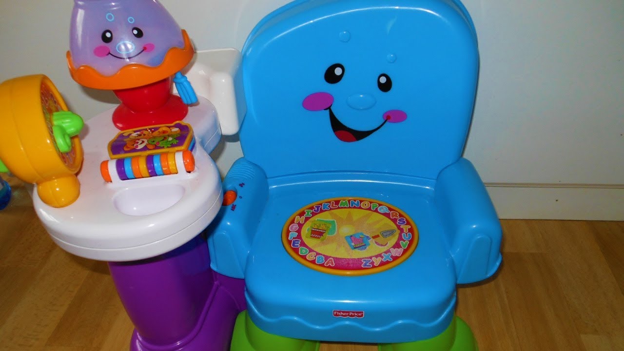 Fisher price learning chair & Learn: Musical Learning Chair toy video - YouTube