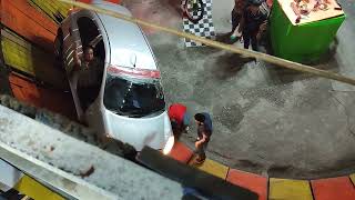 Crazy Thai Car Stunt Man in Barrel in Chiang Mai! (A Spiritual Revolution)