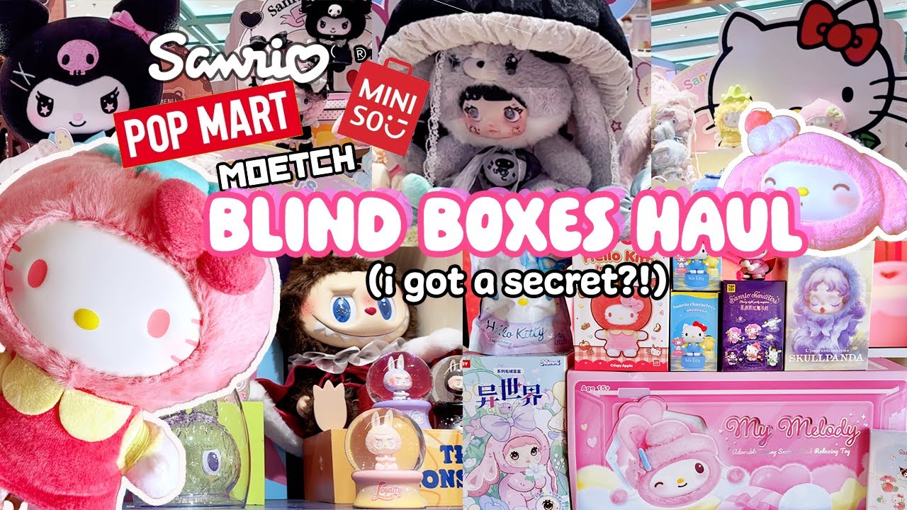 HUGE Sanrio Blind Box Haul from Miniso, Toptoy and Popmart! 🤯